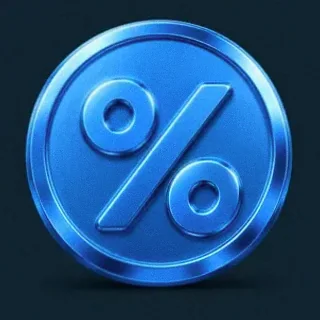 Gold percent coin — VegaStars