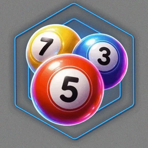 Numbered bingo balls