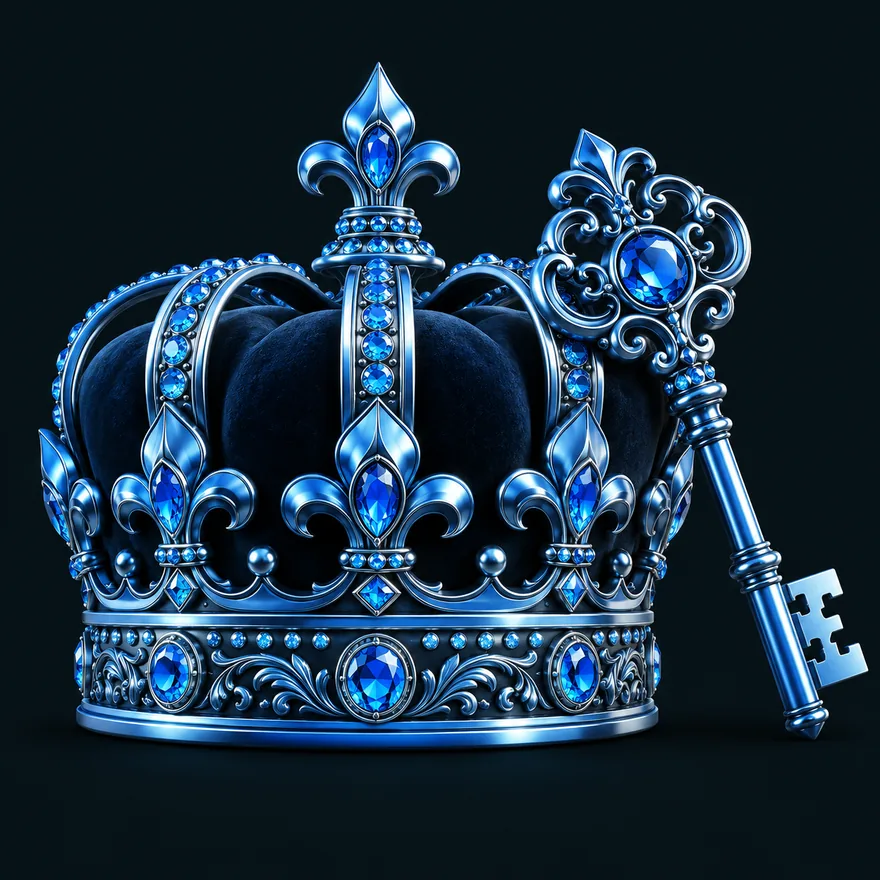 Royal crown and key — VegaStars