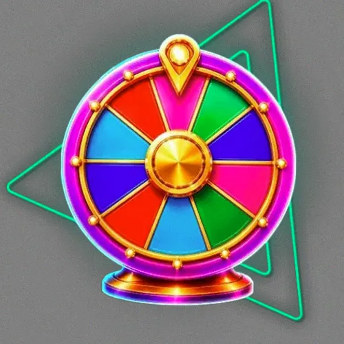 Colourful prize wheel