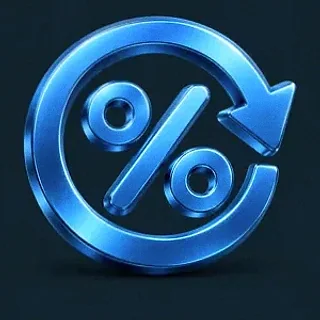 Gold percent symbol — VegaStars
